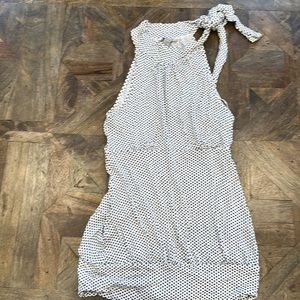 Guess ? | Polka Dot | Tie Neck Collar | Tank Top | Size XS